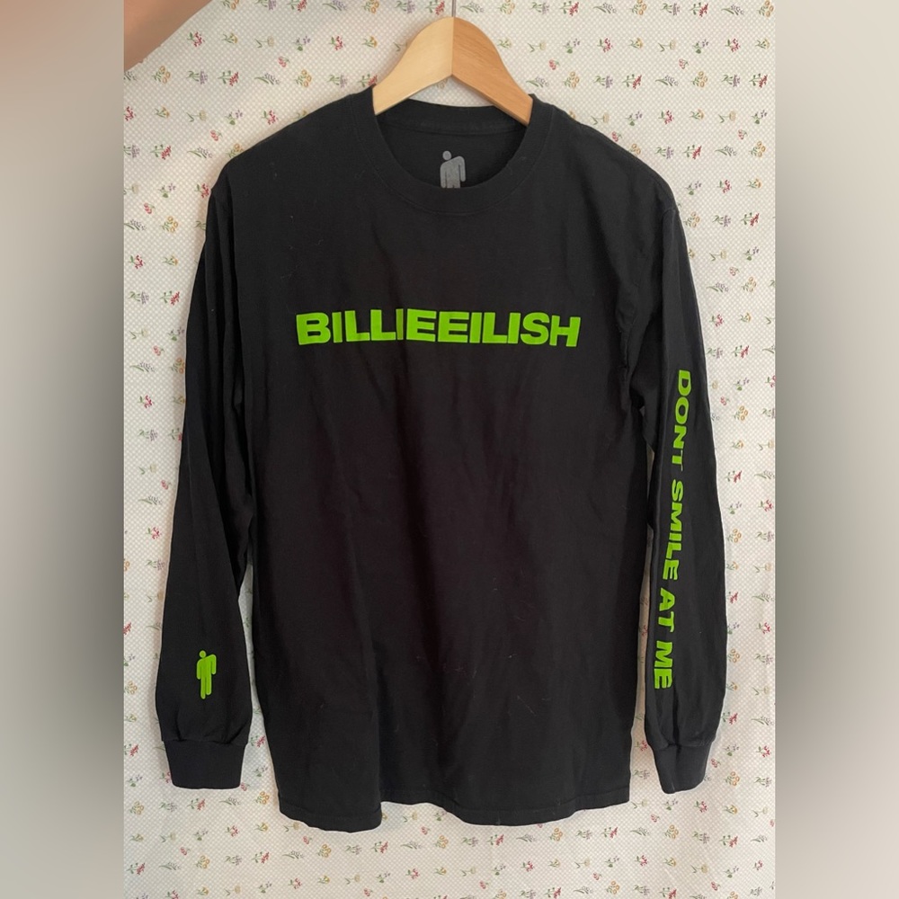 Billie Elish black “Don’t Smile At Me” long sleeve in size M